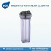 10&quot; transparent single o ring water filter housing