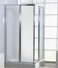 Satin Frosted Shower Tempered Glass 1/4&quot; Easy Cleaning Safety Corners