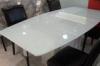 White Painted Table Top Glass EN12150 Standards Protect Furniture