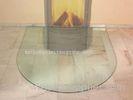 Heat Resistance Glass Hearth Plate Edge Grinding For Fireplaces