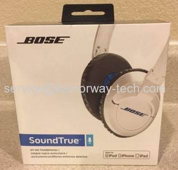 New Bose SoundTrue Around-Ear Style Headphones white with Microphone for iPhone iPod iPad