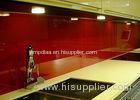 Red Painted Glass Backsplash Toughened Custom Pattern Heat Resistance