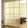 Interior Decorative Sliding Glass Partition Walls Obscure Tempered