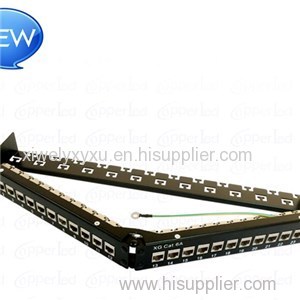 FTP Cat.6A Patch Panel Angled 24 Port