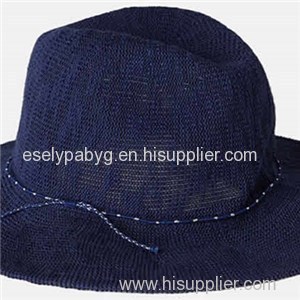 Custom Navy Panama Hats