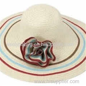 Wholesale Straw Floppy Hat With Flower