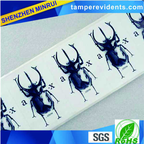 destructive tamper evident security graffiti label