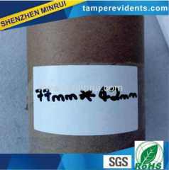 Best Price Custom Destructible Blank Eggshell Sticker Non Removable Blank Label Sticker