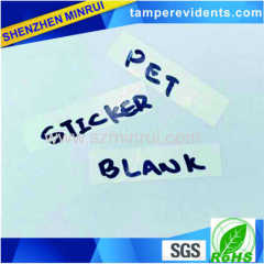 Best Price Custom Destructible Blank Eggshell Sticker Non Removable Blank Label Sticker