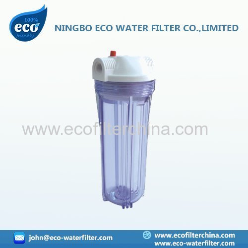 clear RO filter housing
