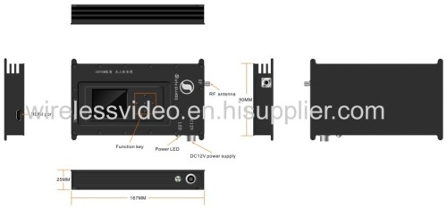 UAV Use High Speed Operation Full HD 1080P Wireless COFDM Video Transmitter