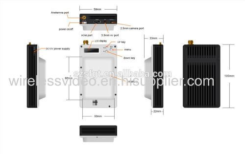 Extreme lightweight COFDM wireless hd-sdi long range uav cofdm transmitter