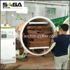 High frequency heating and vacuum kiln dryer for wood drying/timber drying