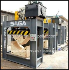 High frequency veneer hot press bending machine from SAGA