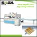 Radio frequency edge gluer/clamp carrier machine for wood board combining