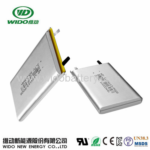 1-2C polymer battery 10000mAh 3.7V 1164113 lithium battery for power bank