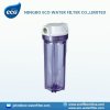 10&quot; transparent common round cap water filter housing
