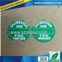 Round Destructible Seal Sticker