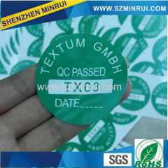 Round Destructible Seal Sticker