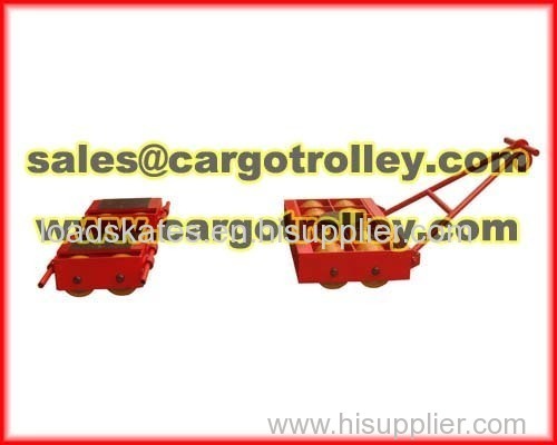 Transport trolley applied on moving and handling loads