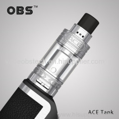 top fill 304 stainless steel glass tank 2016 hottest selling tank atomizer OBS tank OBS ACE Tank atomizer