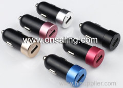 BS-C014 5V1A /2.4A Double-sided jieke link in-car Charger