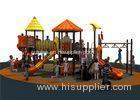 Orange Outdoor Activity Play Equipment With Water Slide Galvanized