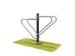 Silver Steel Outdoor Fitness Equipment For Childrens With Anti Theft Screws