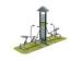 LLDPE Plastic Outdoor Fitness Equipment For Park ASTM Certificate