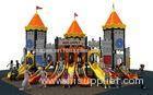 new designe colorful castle slide and outddoor playground equipment for kids