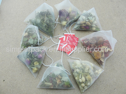 Three Dimensional Nylon Honeysuckle Tea Bag Packaging Machine