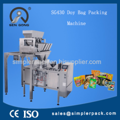 Pre-made Stand-up Ziplock Bag Packing Machine for Food Granules Packaging