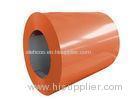 Orange EN10025 - 1995 Prepainted Steel Coil 55% Al - Zn For Home