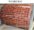 Durable PPGI Prepainted Steel Coil With Brick Patterned For Wall Panel