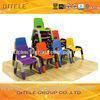 PP Plastic Play Table And Chair Set With Hole Multi Color Small
