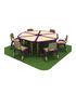 Triangle Irregular Children Table And Chairs Easy Assemble Fireproof