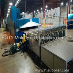 Small egg tray machine with drying line