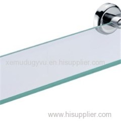 Wall Clear Oval Shape Glass Shelves For Living Room