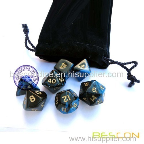 High Quality Custom Two-Tone Gemini Polyhedral Dice Polyhedral Dice Set