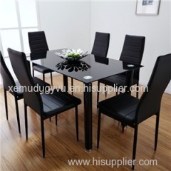 Black Glass Dining Table Top