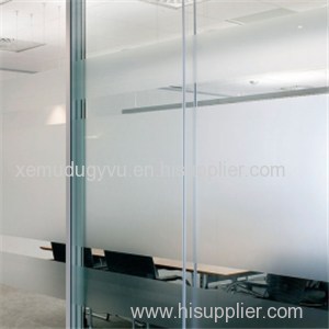 Frameless Frosted Tempered Glass Office Door