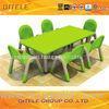 Unadjustable Legs Toddler Plastic Chair And Table Set Rectangle