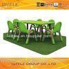 Green Children Table And Chairs For Nursery School 120 x 60 x 45 CM