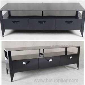Tv Stand Black Glass Table Top