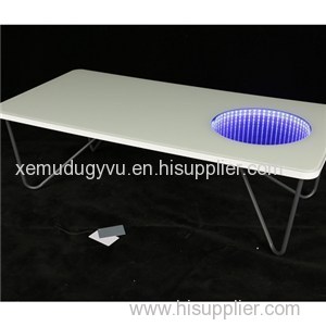 LED Light Tempered Glass Coffee Table Top