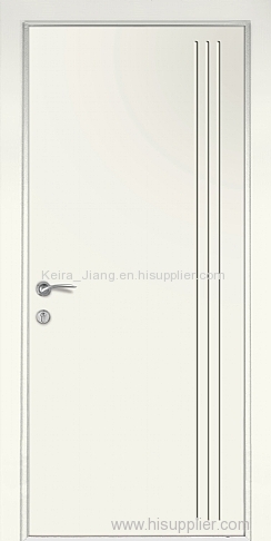 Internal doors with aluminium inlays Flush interior door