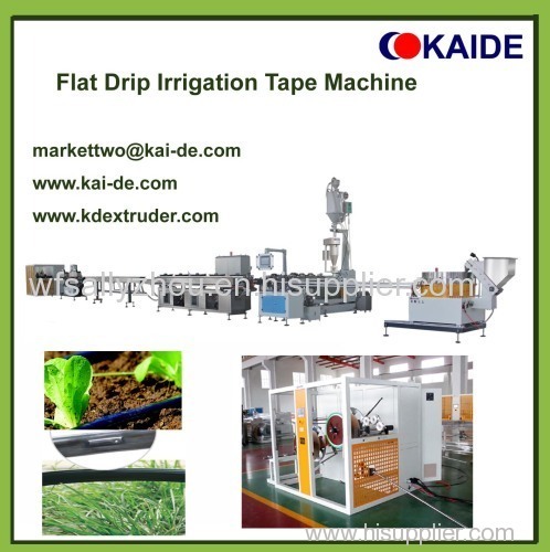 Flat drip irrigation pipe making machine 16mm