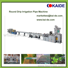 Round drip irrigation pipe making machine