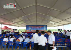 20m clear span tent with UV resistant PVC roof cover for conference or promotion
