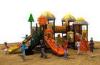 TUV standard imported PVC coated deck kids amusement park outdoor playground equipment with slide